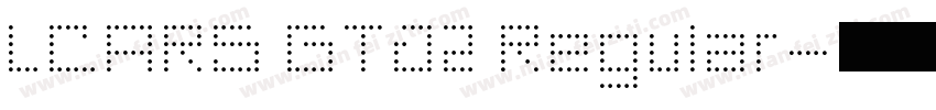 LCARS GTJ2 Regular字体转换